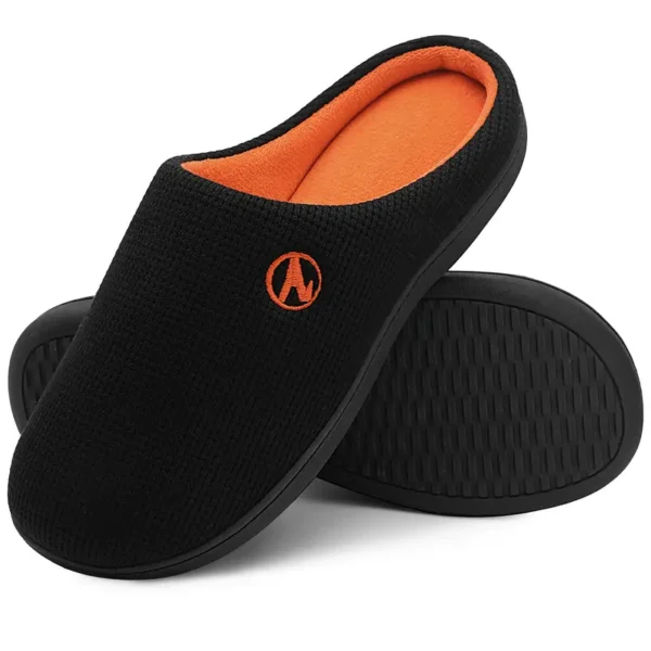 Men's Home Shoes Anti Slip Memory Foam Slipper For Indoor Walking, Spring Autumn And Winter